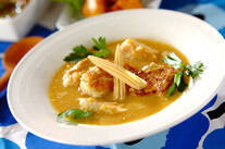 ふわふわ団子のコーン煮