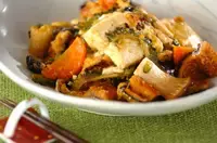 アナゴとゴーヤのチャンプルー