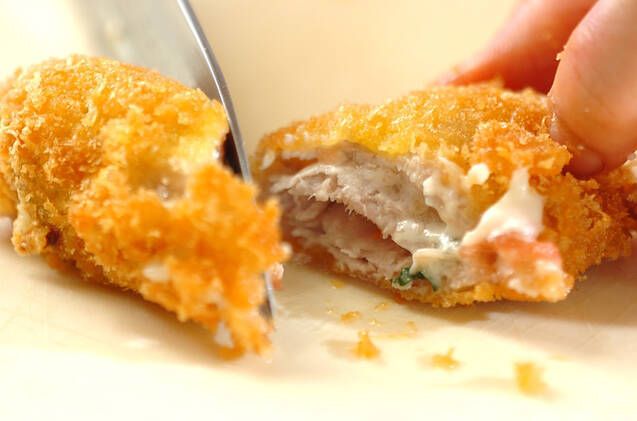 豚肉の梅肉チーズ巻きフライの作り方の手順3