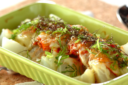 大根のキムチチーズ焼き