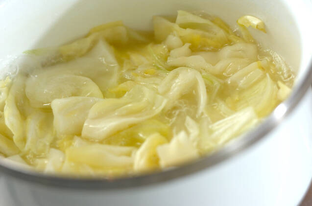 キャベツの豆腐カレースープの作り方の手順3