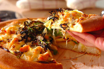 春野菜の和風ピザ