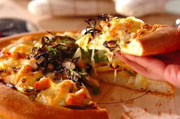 春野菜の和風ピザ