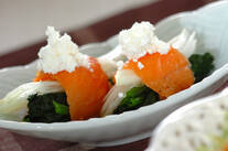 ホウレン草のサーモンロール