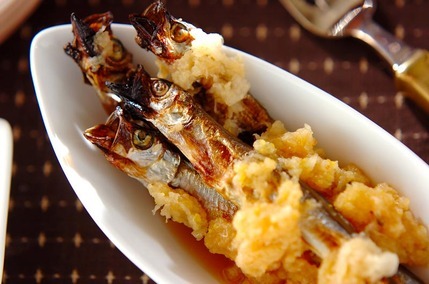 シシャモのおろし和え