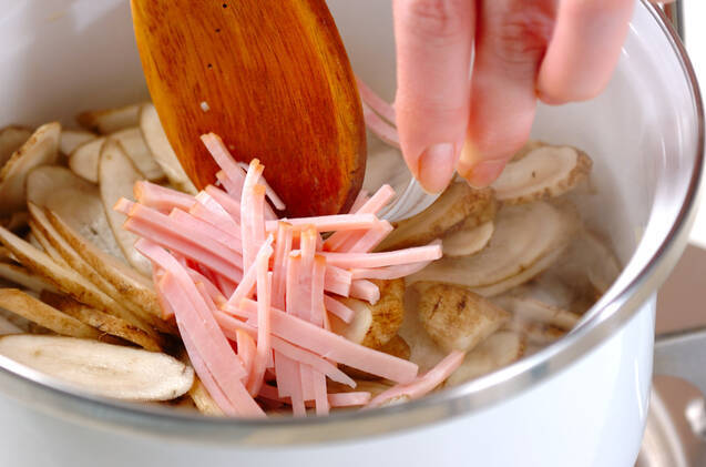 ゴボウのポタージュの作り方の手順4