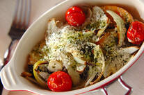 サーモンのガーリック焼き