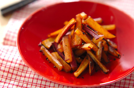 サツマイモの洋風きんぴら