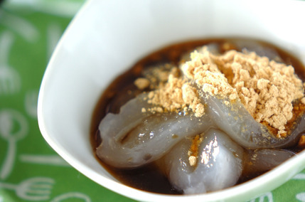 黒みつがけ葛きり