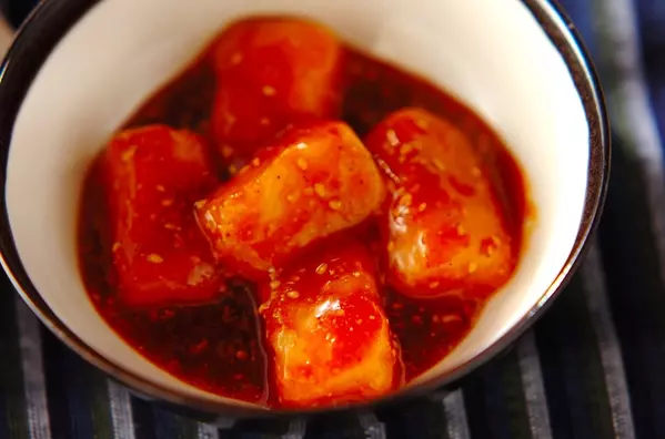 餅のコチュジャン和え