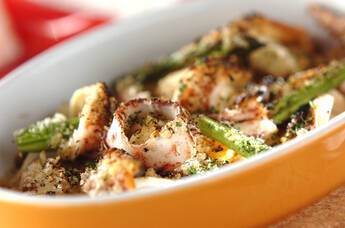 イカと野菜のオーブン焼き