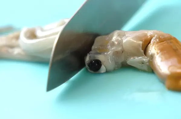 イカと野菜のオーブン焼きの下準備1