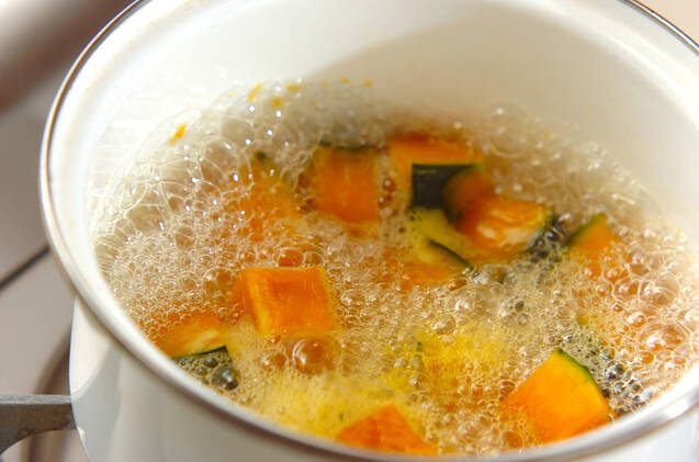 ほっくりカボチャ煮の作り方の手順3