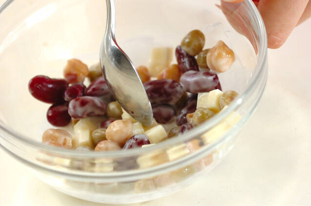 豆まめサラダの作り方の手順1