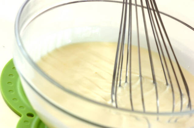 マグカップで蒸しプリンの作り方の手順1