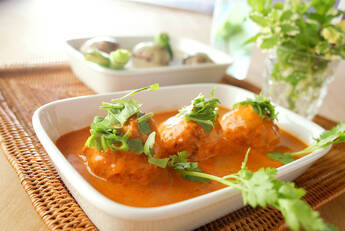 シーフード団子カレーマレーシア風