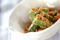 オクラとツナのゴマ和え