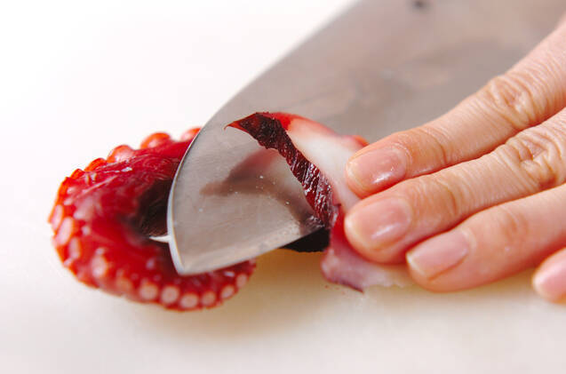 タコの和風サラダの作り方の手順1