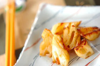 レンコンのバター炒め