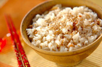 ミョウガの佃煮混ぜご飯