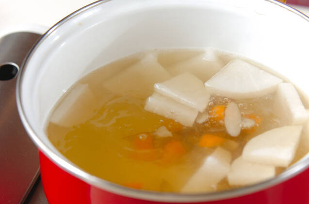 残り野菜のみそ汁の作り方の手順4