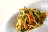 セロリとちくわのきんぴら