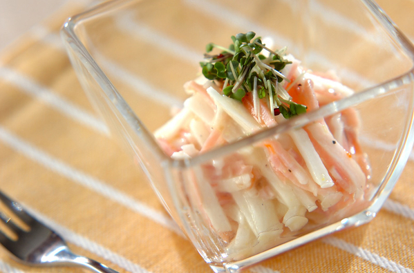 4. 長芋とハムのマリネ