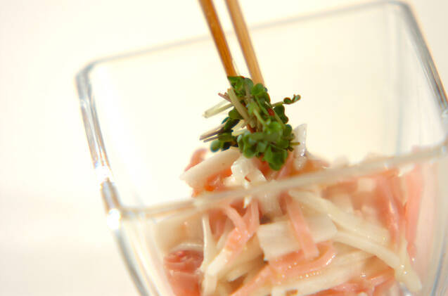 長芋とハムのマリネの作り方の手順2