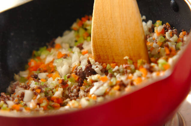 野菜たっぷりカレードリアの作り方の手順2