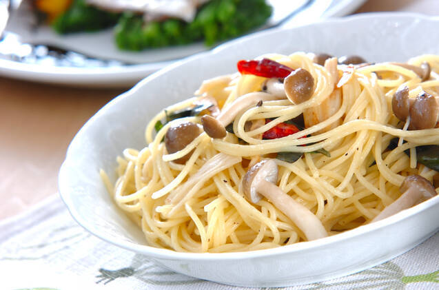 ペペロンチーノ・キノコ