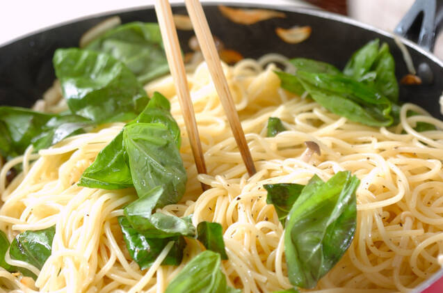 ペペロンチーノ・キノコの作り方の手順8