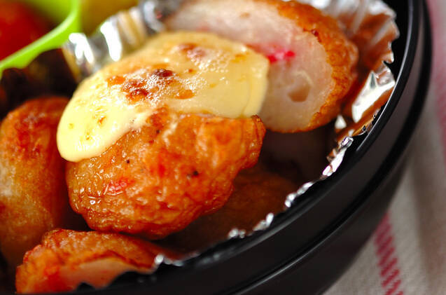 エビ入りハンペンのマヨ焼き