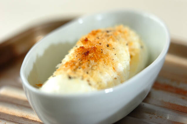 ゆで卵のチーズパン粉焼きの作り方の手順4