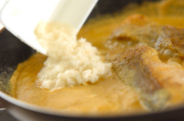 タラのカレークリーム煮の作り方の手順4