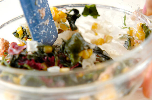 海藻と豆腐のサラダの作り方の手順5