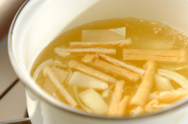 麩の合わせみそ汁の作り方の手順5