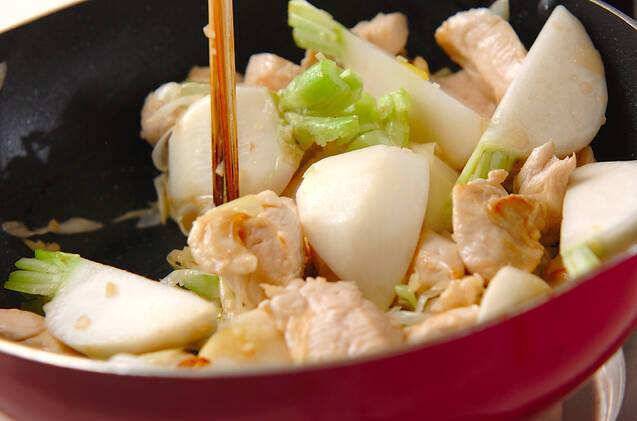 カブの塩あんかけの作り方の手順4