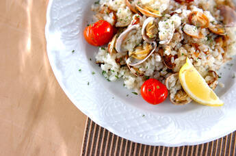 アサリとトマトの焼き飯