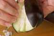 もみナスのミョウガ挟みの作り方3