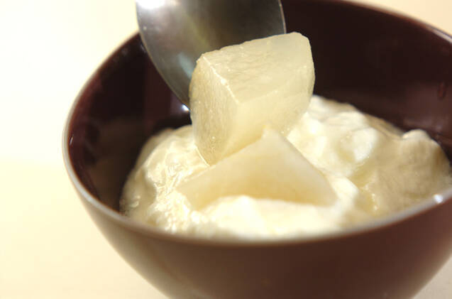 梨とヨーグルトのデザートの作り方の手順3