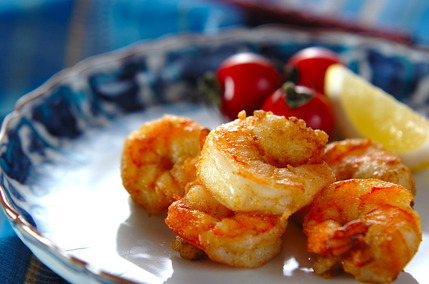 エビのスパイス焼き