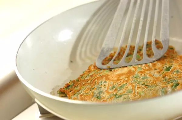 ニラたっぷりチヂミ♪の作り方2