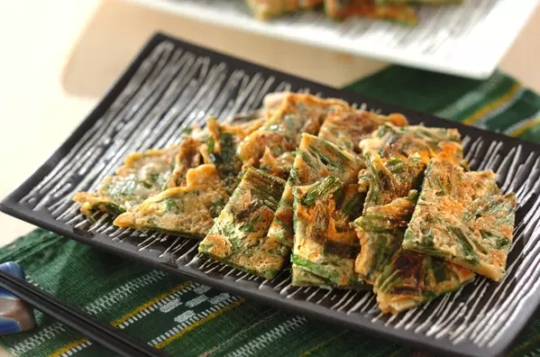 ニラたっぷりチヂミ♪