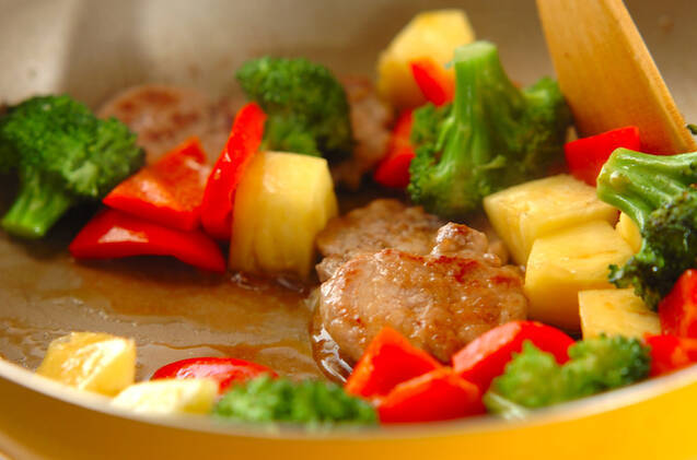豚肉とパイナップルの炒め物の作り方の手順7