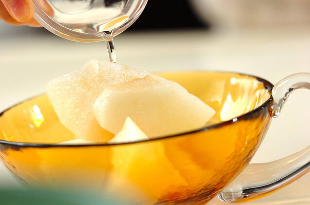 梨の洋酒がけの作り方の手順2