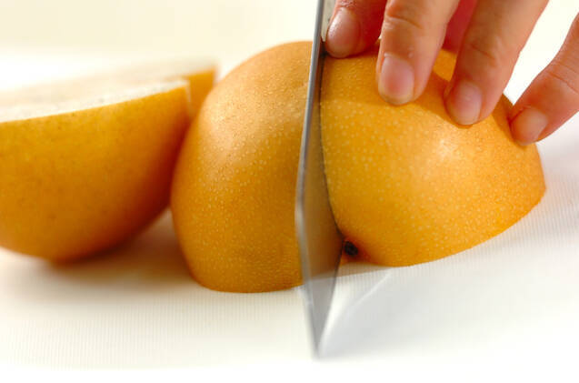 梨の洋酒がけの作り方の手順1