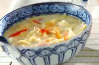 パスタ入りミルクスープ