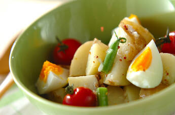 新ジャガイモのカラフルサラダ