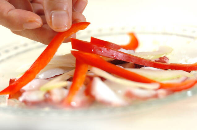 タコのエスニック風カルパッチョの作り方の手順3