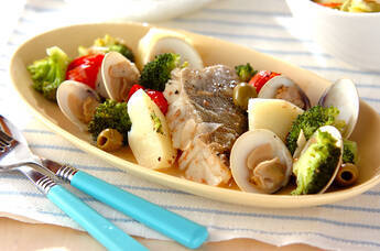 ハマグリのアクアパッツァ